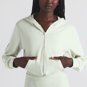 Skims Cotton Jersey Hoodie Spearmint